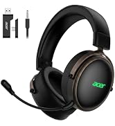 Acer Gaming Headset with Aluminum Frame for PS5, PS4, Switch - Tarnish | Tri-Mode(2.4GHz/Bluetoot...