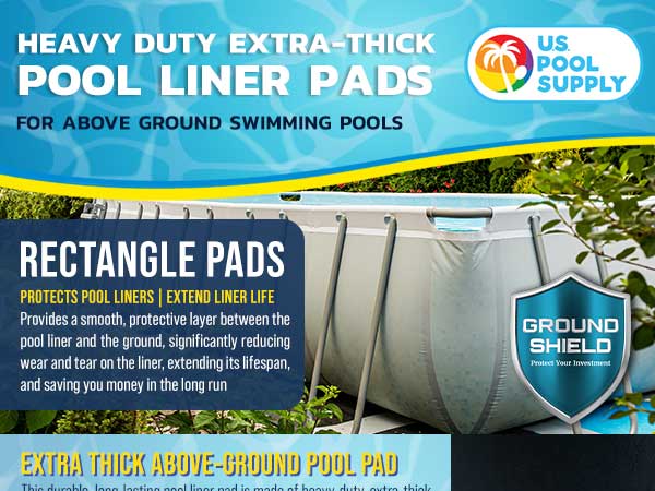 12x24 ft liner pad for above ground pools – protects liner, prevents punctures, eco-friendl