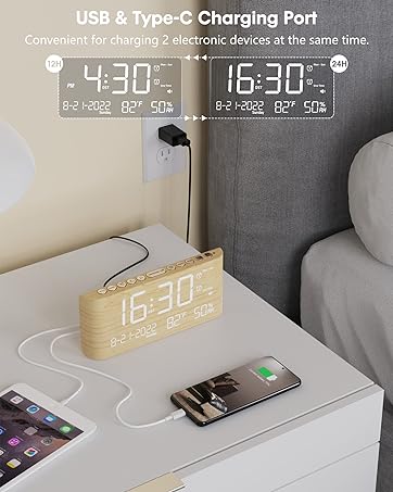 alarm clock with usb charger