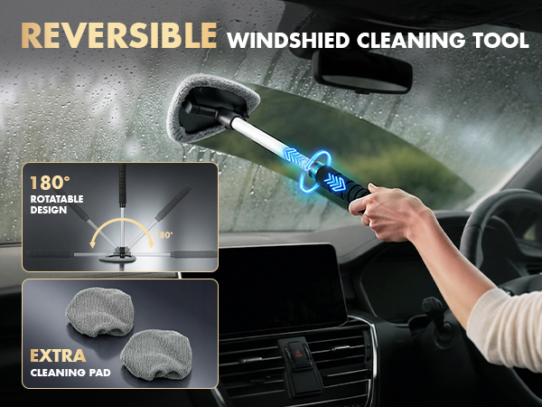 REVERSIBLE WINDSHIED CLEANING TOOL