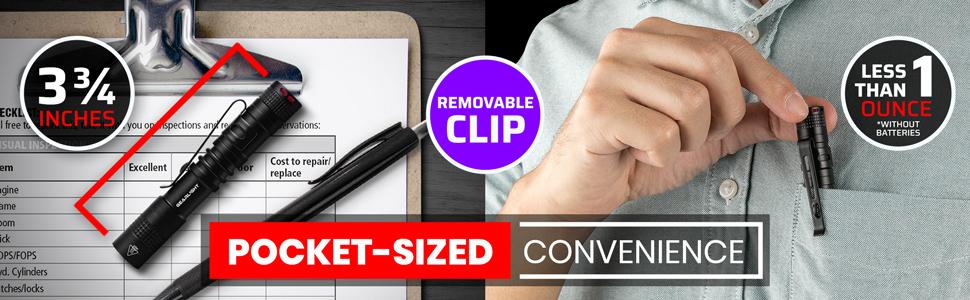 pocket sized mini compact small ultra lightweight clipboard removable clip