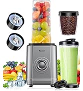 1000W Blender for Shakes and Smoothies, VEWIOR Personal Blender with 6-Edge Blade, 2 * 22oz To-Go...