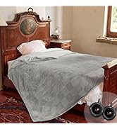 Electric Blanket Queen Size 84''X90'' - Heated Blanket with Dual Control Fast Heating 10 Heating ...