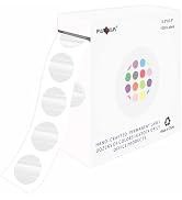 PARLAIM 0.5 inch Round Clear Circle Dot Sticker, 1000pcs Transparent Adhesive Label for Envelope,...