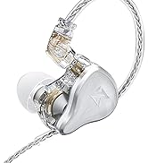 KZ ZAS in-Ear Headphones Wired Earbuds 16-Unit Hybrid in Ear Monitor Earphone 7BA+1DD IEM Earphon...