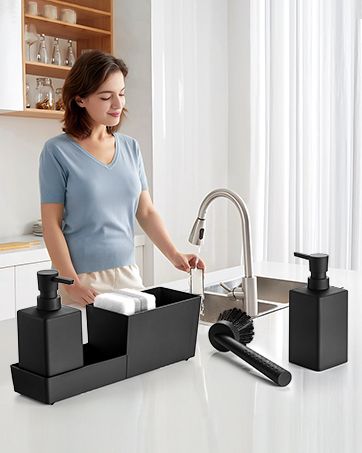 zuxzmj Kitchen Soap Dispenser 4-in-1
