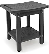Meluvici Shower Bench Seat, HDPS Shower Stool for Inside Shower to Sit on, Waterproof Shower Chai...