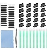 20 Pack USB C Dust Plug, Soft Silicone USB C Port Cover USB C Charging Port Dust Plug Cover with ...