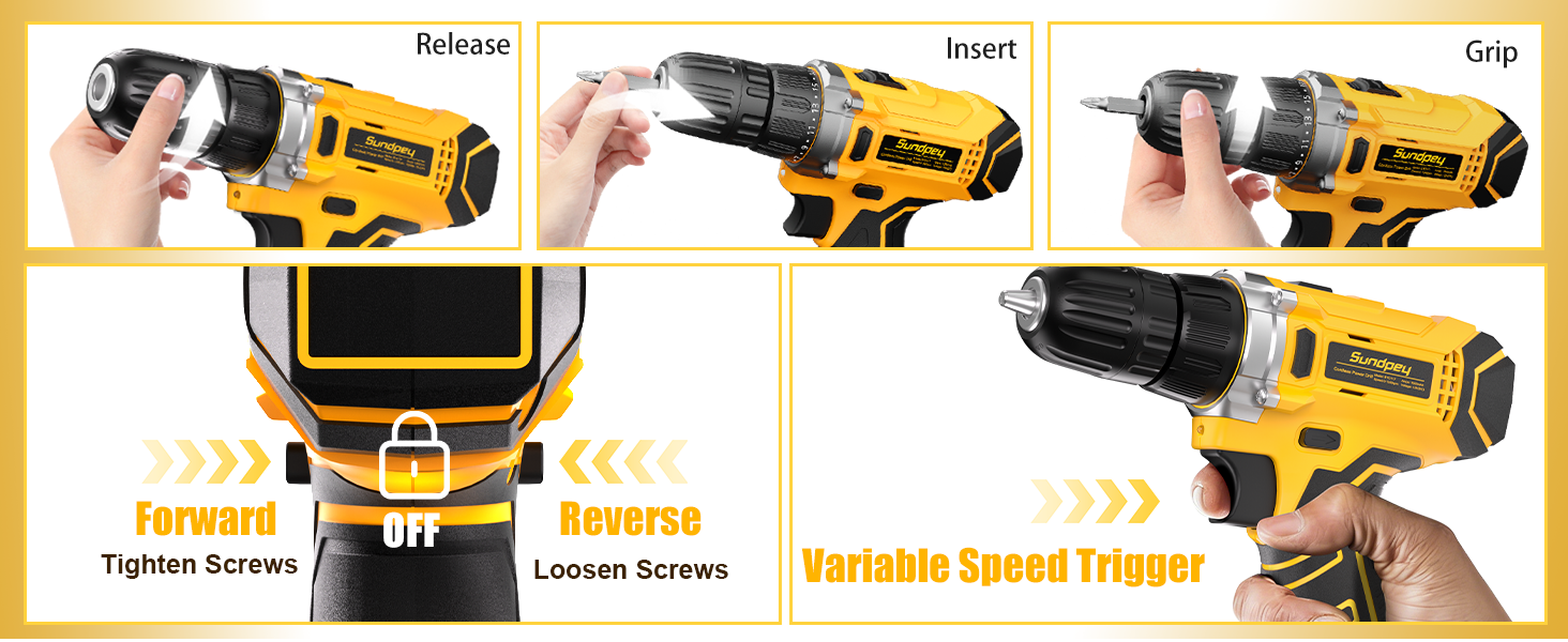 cordless drill with battery and charger