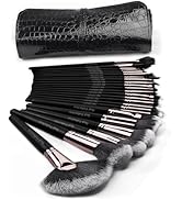 Real Perfection Makeup Brushes 24pcs Makeup Brush Set Premium Synthetic Powder Foundation Contour...