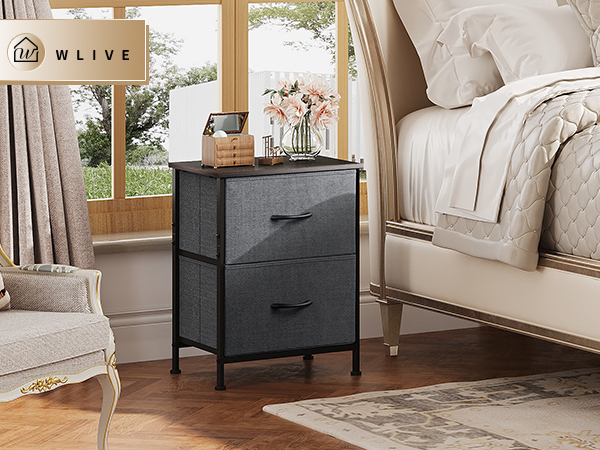 2 drawer nightstand