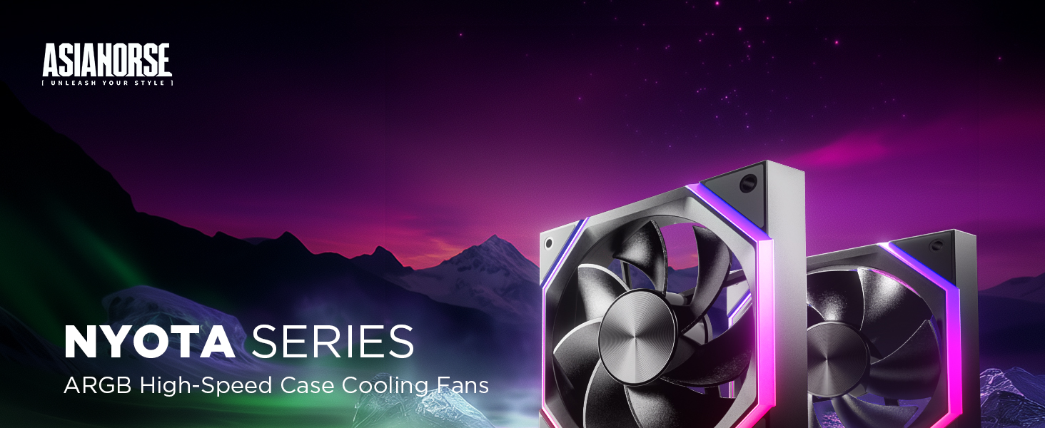 Nyota Series ARGB High-Speed Case Cooling Fans