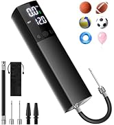 Electric Ball Pump,Smart Air Pump Portable Fast Ball Inflation with Accurate Pressure Gauge and D...