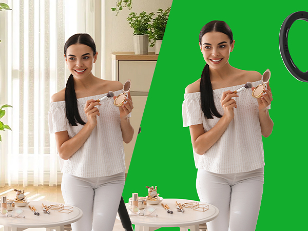 green screen backdrop with stand