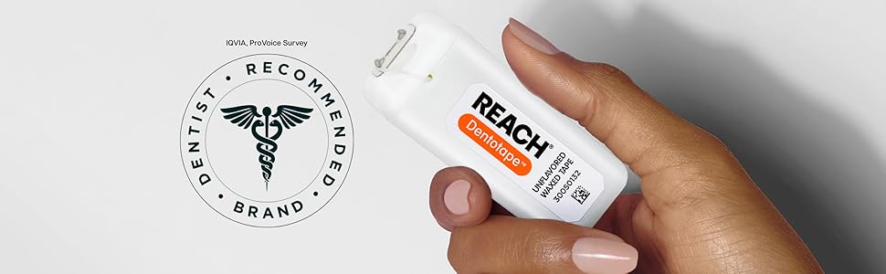 reach dentotape waxed dental floss tape unflavored