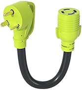 XGGYA NEMA TT-30P Male to L14-30R Female Power Adapter,30 Amp 3 Prong to 4 Prong Generator Transf...