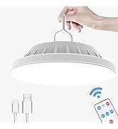 Solar Camping Lanterns Remote Tent Light - 4000LM Portable LED Camping Light Hanging Waterproof U...