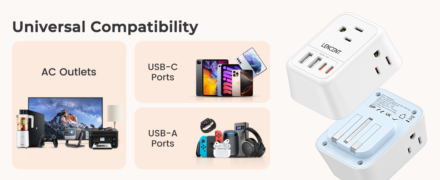 US to UK Plug Adapter