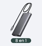 UGREEN 8 in 1 USB C 4K Docking Station - Dual Monitor, Triple Display with 2 HDMI, VGA, 2 USB A&C...