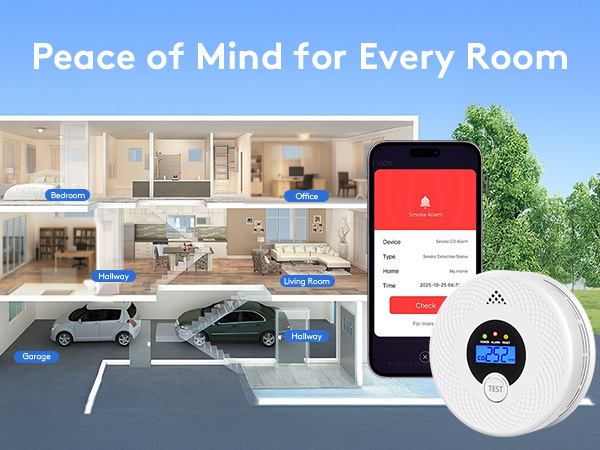 monoxide detector combo 10 year battery