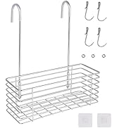Antrader Hanging Shower Rack,Shower Caddy Hanging,Hung on the Faucet or the Door,the Back Hook Ca...