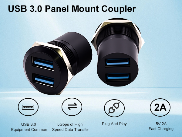 usb 3.0 panel mount adapter 