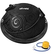 Ativafit Balance Ball Half Exercise Ball Balance Trainer Inflatable Yoga Ball for Home Gym Workou...