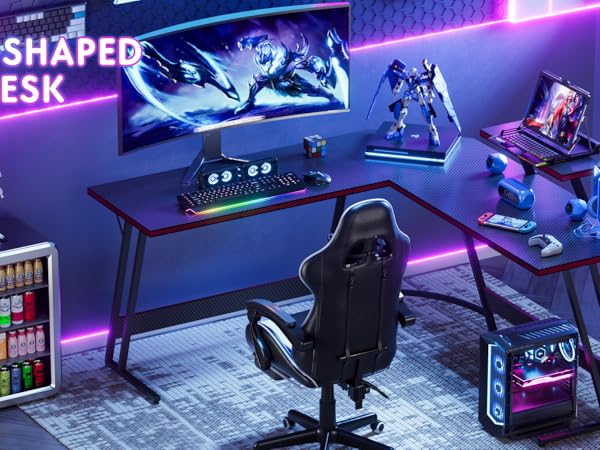 homall l-shaped gaming desk