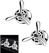 Foelony 2 PCS Car Air Freshener Vent Clips, Stylish Propeller Fragrance Diffuser with 4 Scent Ref...
