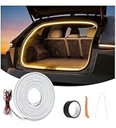 Car LED Strip Lights, 4m/13.12ft Waterproof Car Trunk Light Strip, Wram Color 3200k, Flexible Cut...