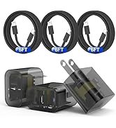 Hcoob [3Pack] iPhone Charger 6ft, [MFi Certified] Type C to Lightning Cable 6ft Fast Charger Cord...