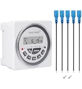 DC/AC 24V Digital Gate Timer Switch - Programmable, Accurate-to-The-Second Control | 24 Volt SINO...