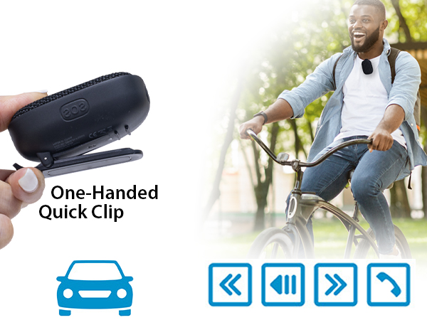 Flat HandsFree Calling &amp; Music &amp; SOS Safety Feature