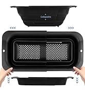 ROTTOGOON 7Qt Collapsible Colander Strainer, Expandable Over the Sink Colander, Adjustable Silico...