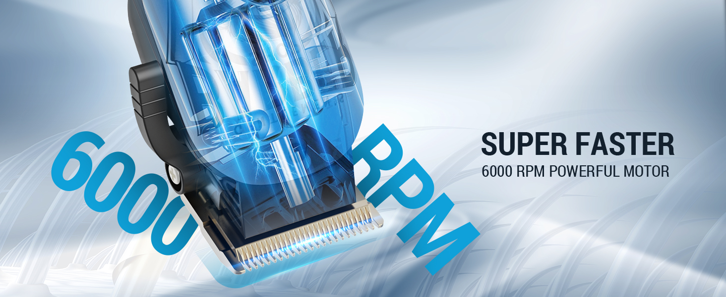 6000 RPM Powerful Motor