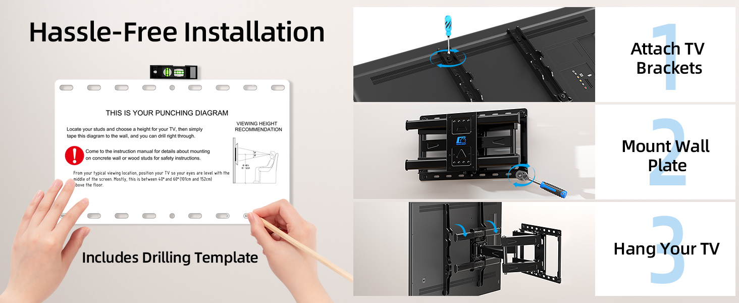 TV wall mount 43 inch