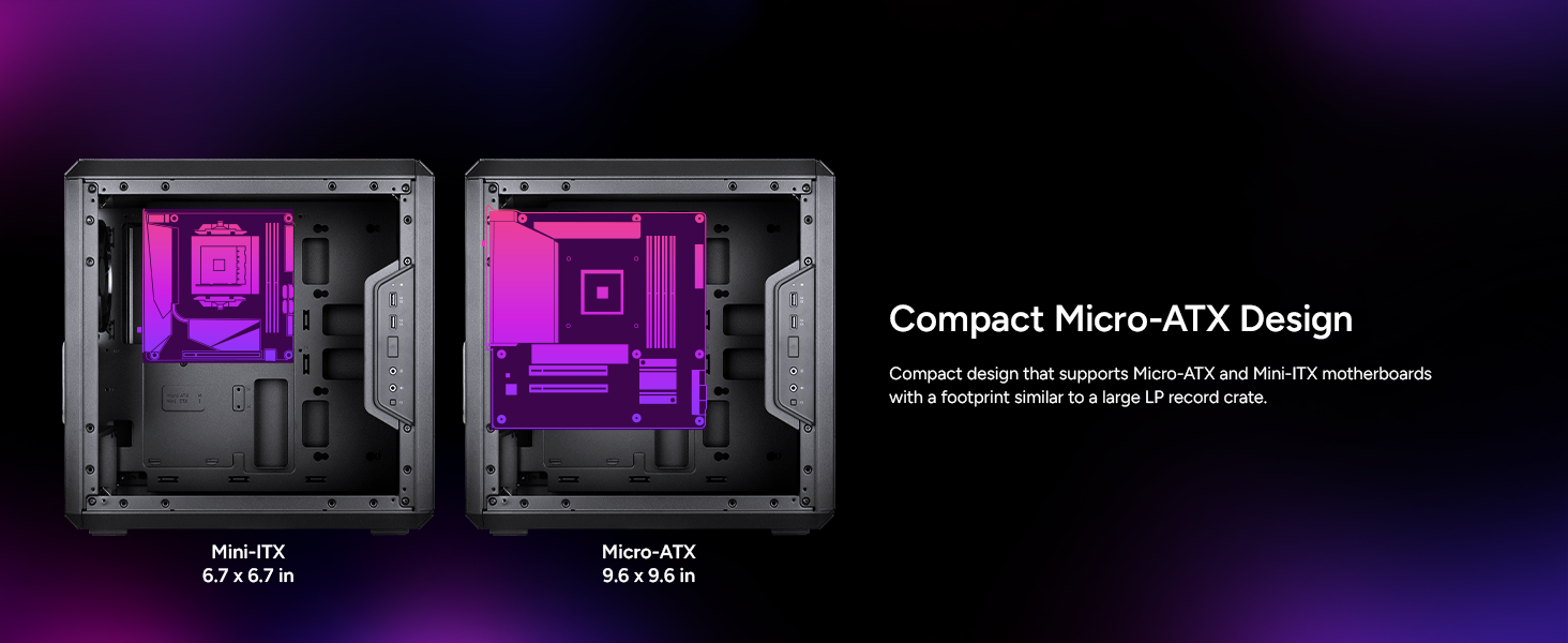 Compact Micro-ATX Design