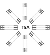 ALLECIN 5×20MM Slow Glass Fuse