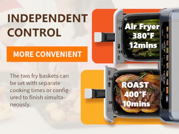 KMFurnila Dual Zone Air Fryer