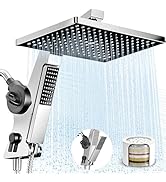 MakeFit Filtered Rain Shower Head with Handheld Combo High Pressure 12'' Rainfall Shower Heads &amp; ...