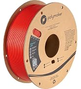 Polymaker ASA Filament 1.75mm Red, 1kg ASA 3D Printer Filament, Heat &amp; Weather Resistant - ASA 3D...
