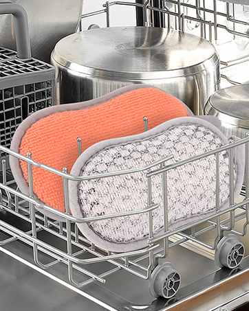 These washable dish sponges are dishwasher- and dryer-safe