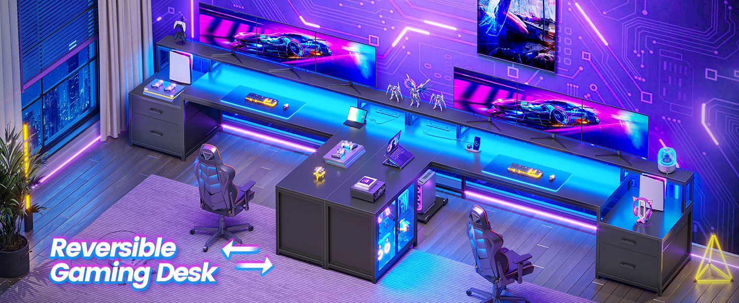 gaming desk l shaped