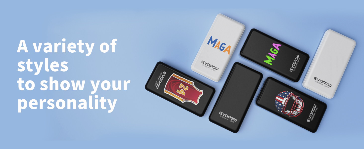 A variety of styles to show your personality