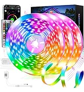 QZYL LED Lights for Bedroom 200 FT, Music Sync Dimmable LED Lights, Ultra Long Smart LED Light St...