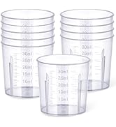 Gartful 30ml Plastic Measuring Cups, 1oz Precise Mini Mixing Tools for Resin Jewelry, Nail Art, E...