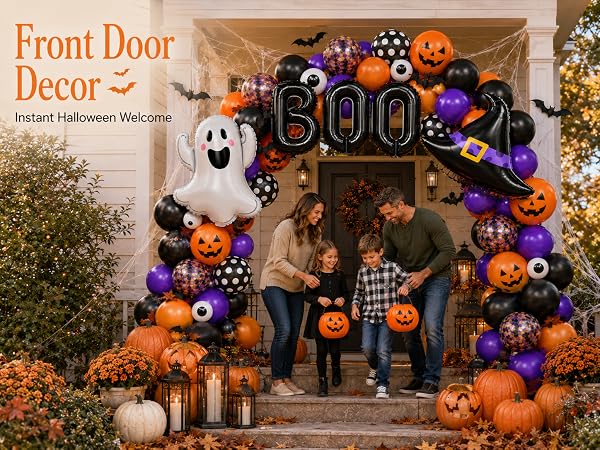 halloween balloon arch