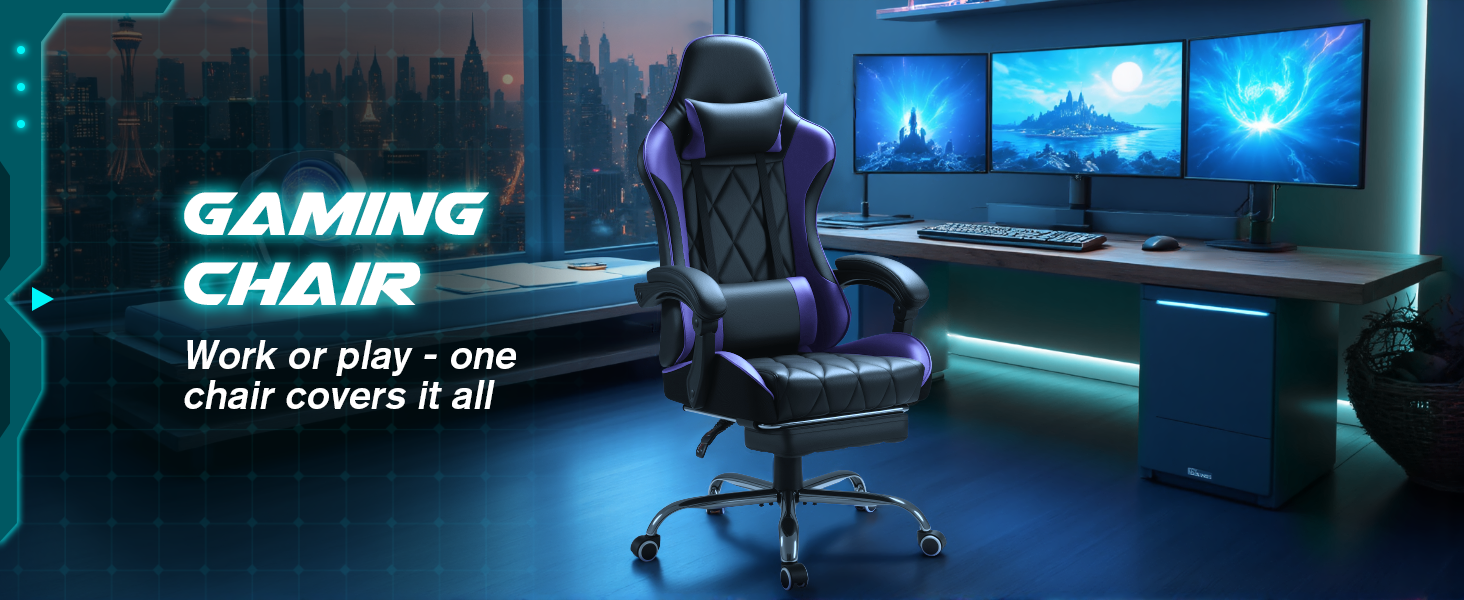 Homall Purple Gaming Chair