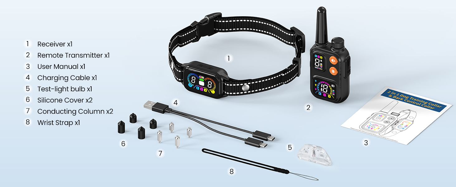 2 in 1 Dog Shock &amp;amp; Bark Collar