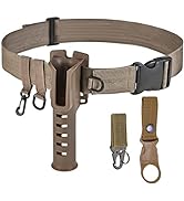 Fishing Waist Belt Rod Holder, Adjustable Fishing Wading Belt for Fly Surf Casting Spinning Fishi...